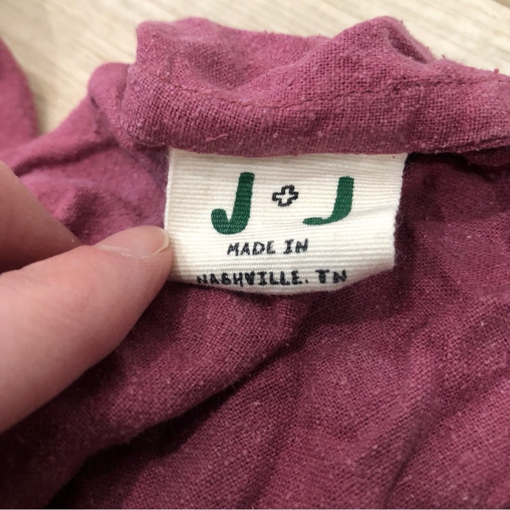 Jamie and the Jones raw silk T tee, size small - Picture 5 of 5